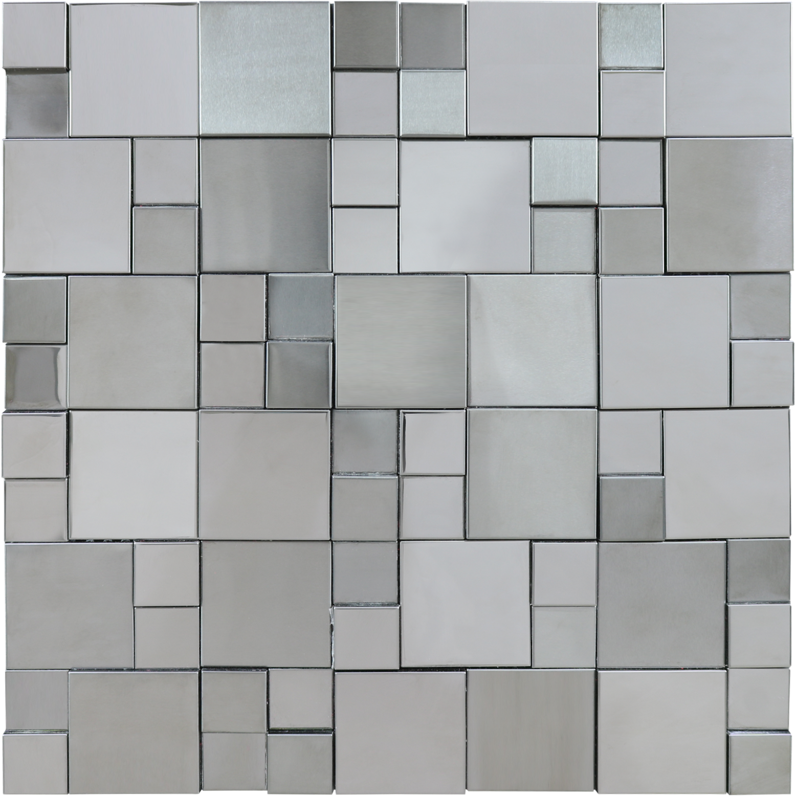 موزايك حوائط قطعة واحدة 30 × 30 سم معدن مطفي ولامع