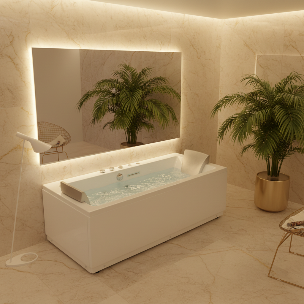 جاكوزي مع إضاءه180*85 سم