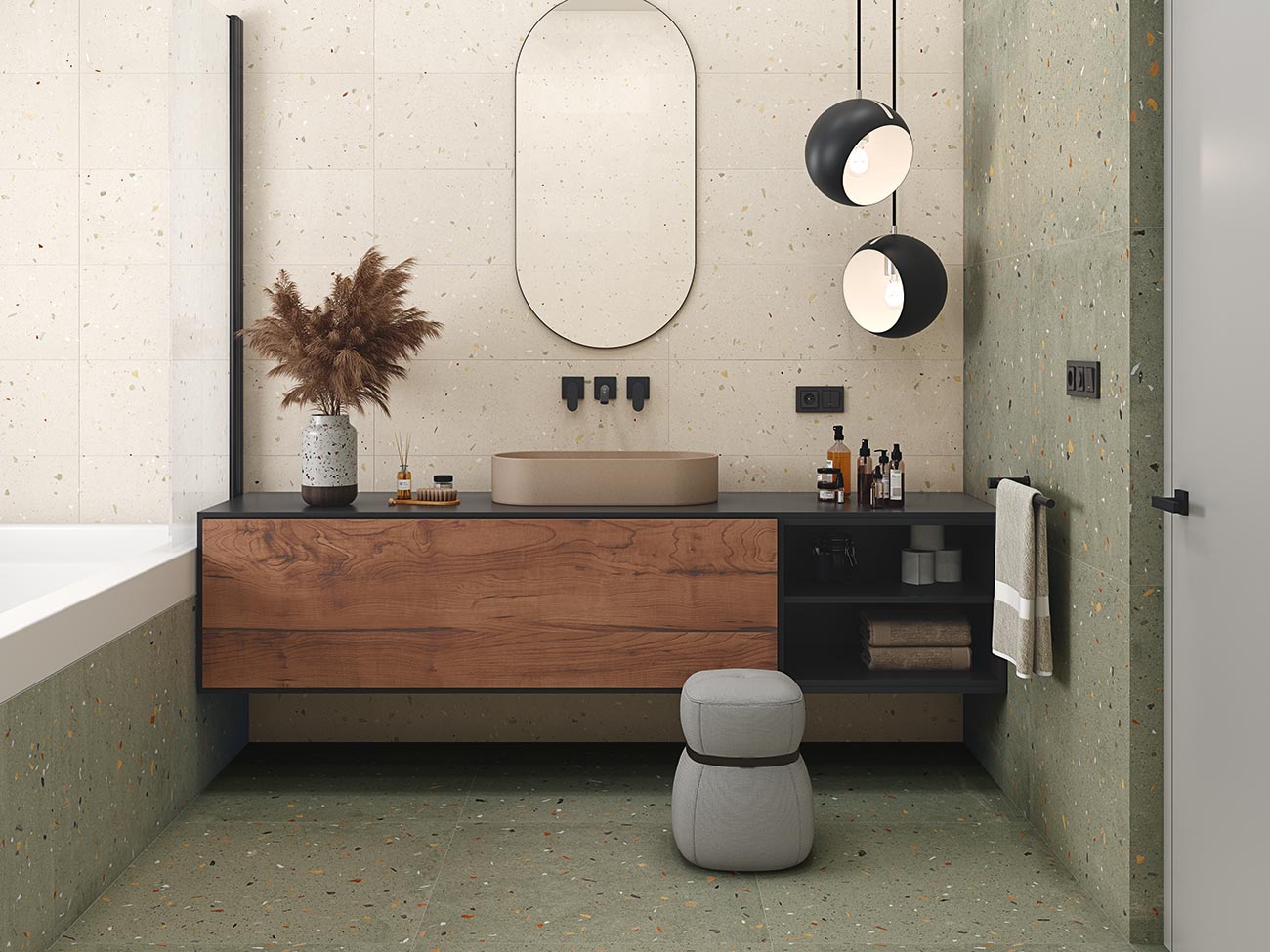 بورسلين حائط وارضيات 80 سم * 80 سم