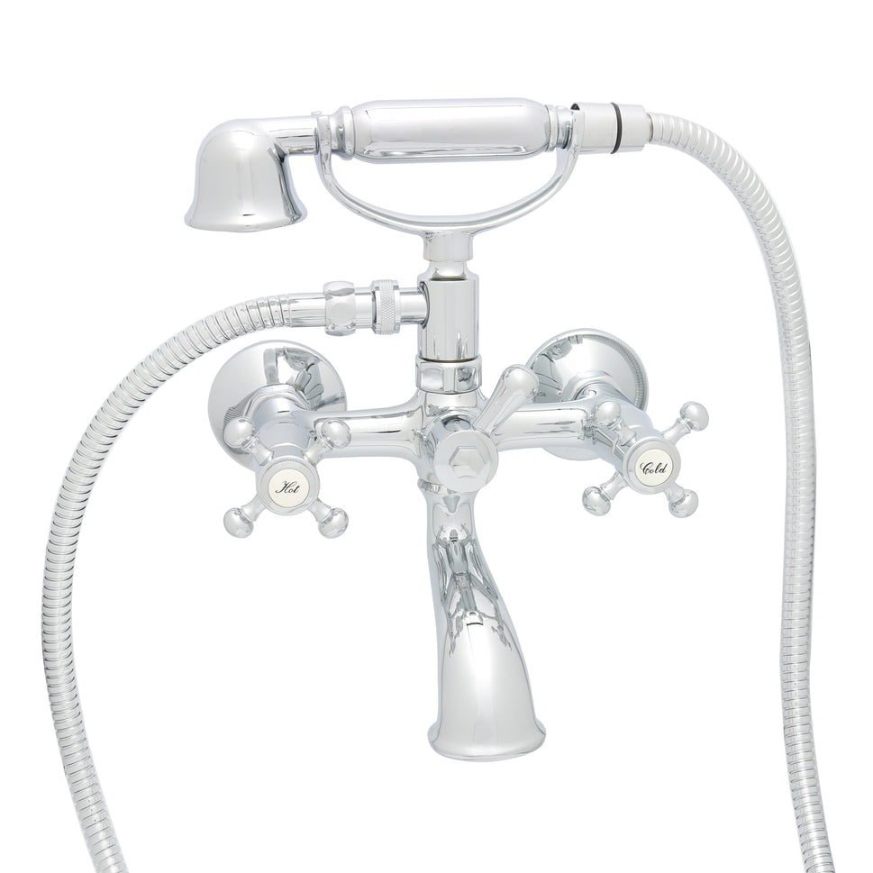 خلاط شاور مكشوف بدش يدوي كروم