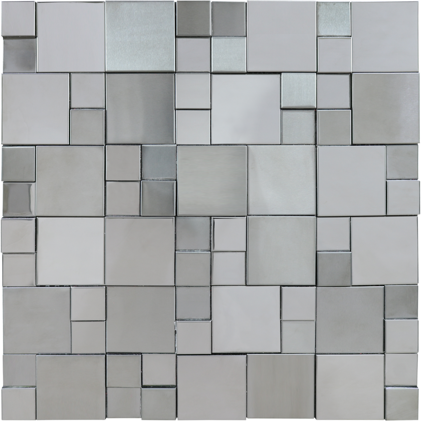 موزايك حوائط قطعة واحدة 30 × 30 سم معدن مطفي ولامع