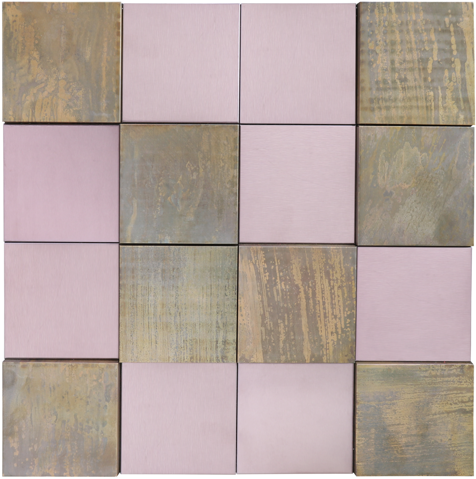 موزايك حوائط قطعة واحدة 30 × 30 سم معدن مطفي