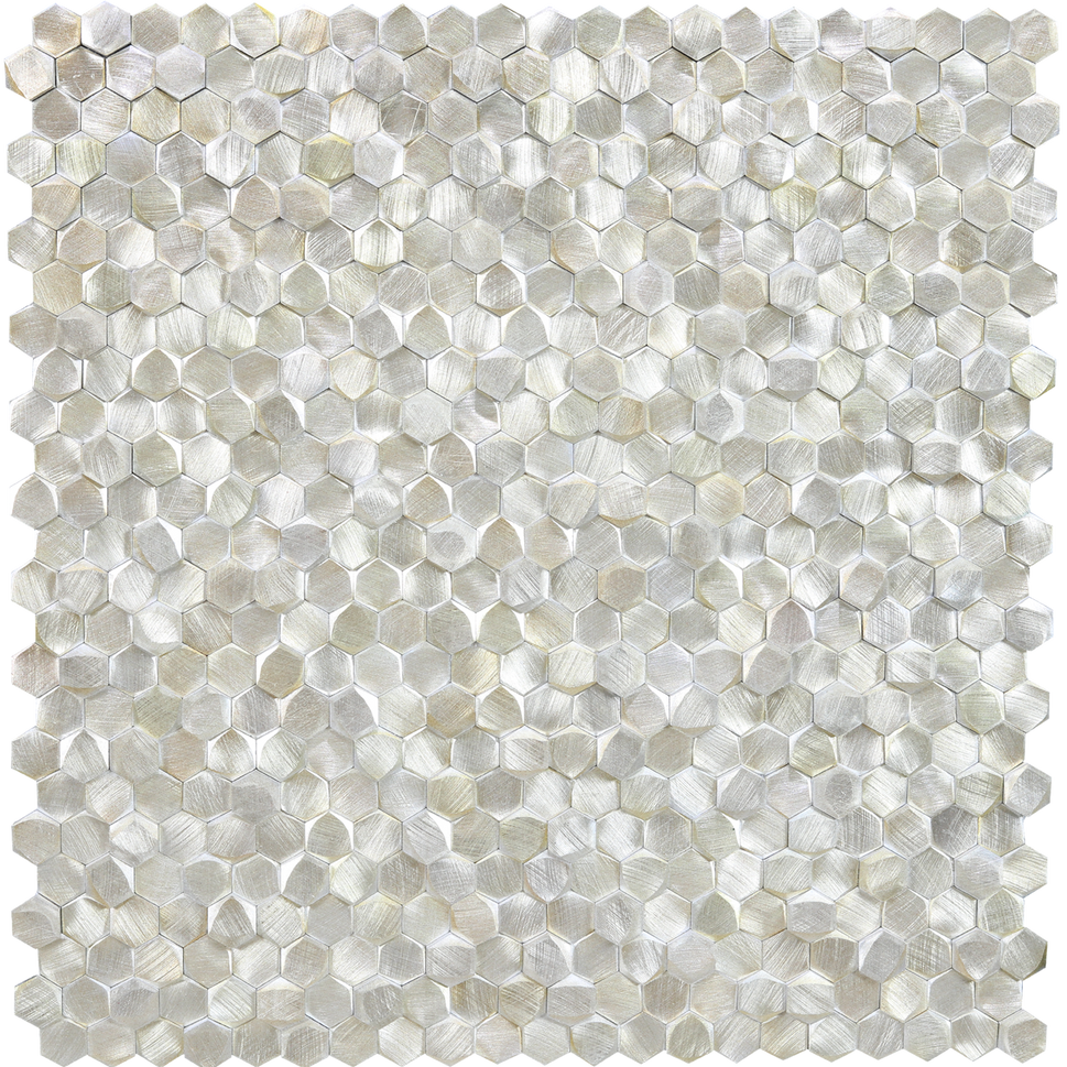 ورق حائط موزايك قطعة واحدة 30.7 سم × 30.4 سم نصف مطفي بالقطعة